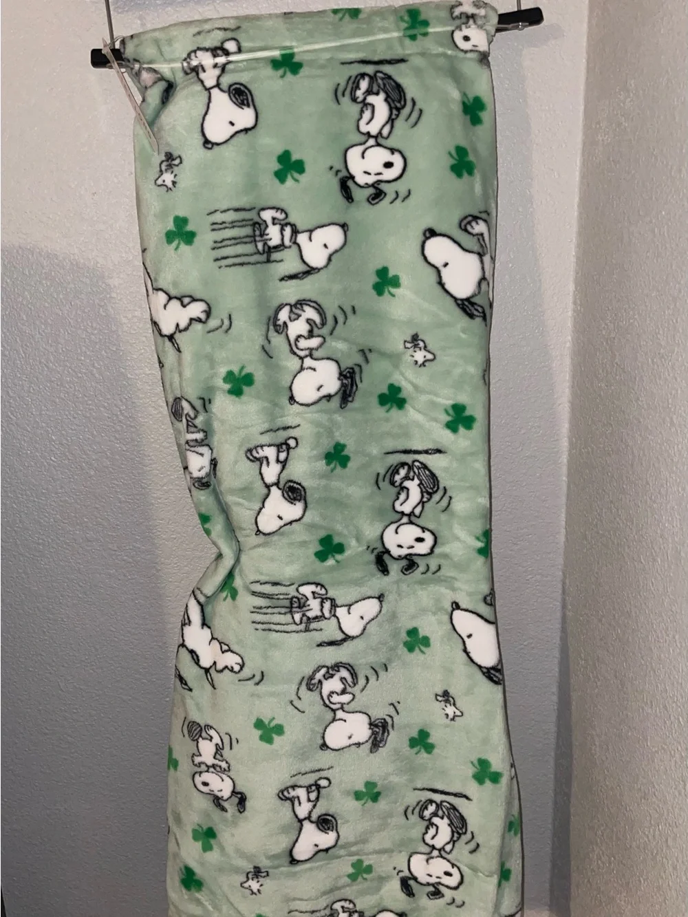 Snoopy Peanuts St. Patrick's Day Throw Blanket 60
